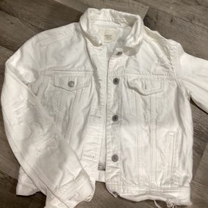 White jean jacket